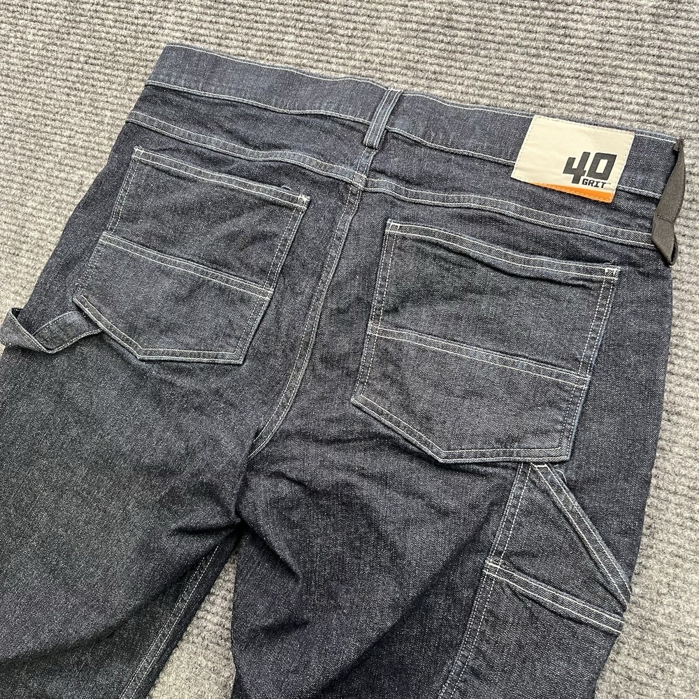 Duluth Trading 40 Grit Cargo Jeans Mens 34x32 Standard‎ Fit Straight Leg Stretch